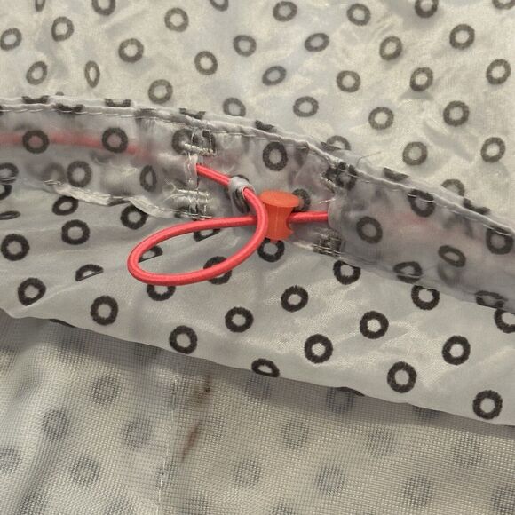 Nike Run Women Large Full Zip Lightweight Jacket Opaque Clear Translucent - Picture 5 of 11